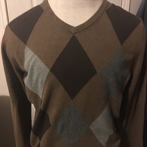 Multi colored, Brown argyle sweater